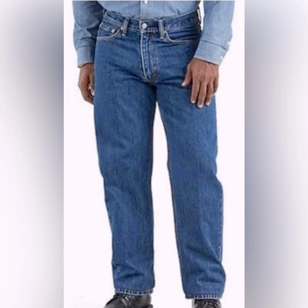 Levi’s 560 Red Tab relaxed fit med wash straight leg MNS jeans SZ 42x32
